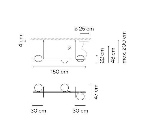Vibia - Palma 3734 hanglamp - KOOT