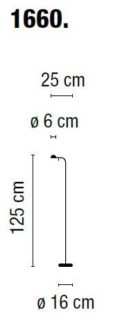 Vibia - Pin 1660 vloerlamp - KOOT