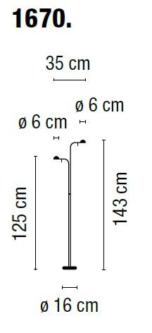 Vibia - Pin 1670 vloerlamp - KOOT