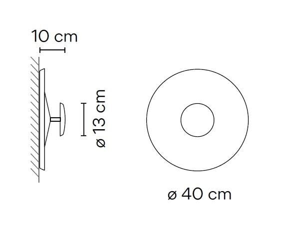 Vibia - Top ø400mm wandlamp - KOOT