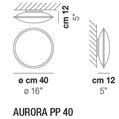 Vistosi - Aurora Wandlamp / Plafondlamp - KOOT