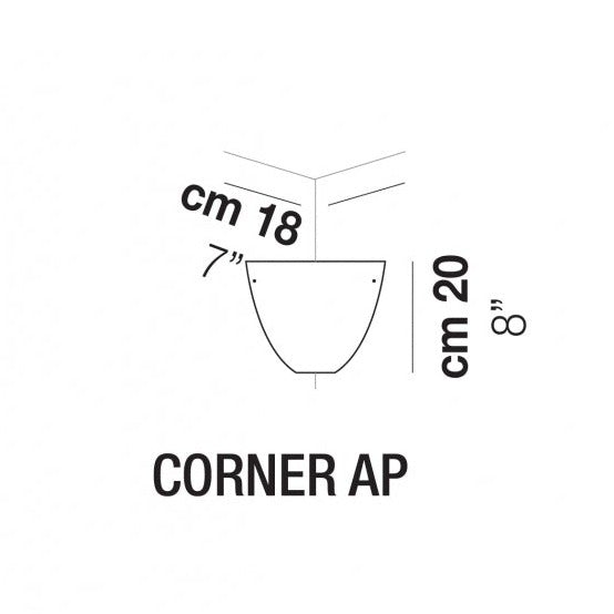 Vistosi - Corner Wandlamp - KOOT