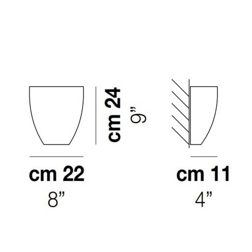 Vistosi - Dafne Wandlamp - KOOT