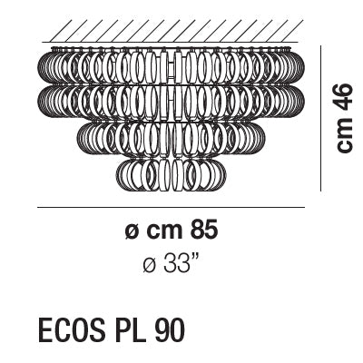 Vistosi - Ecos Plafondlamp - KOOT