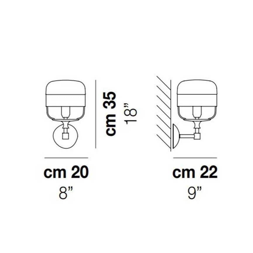 Vistosi - Futura Wandlamp - KOOT