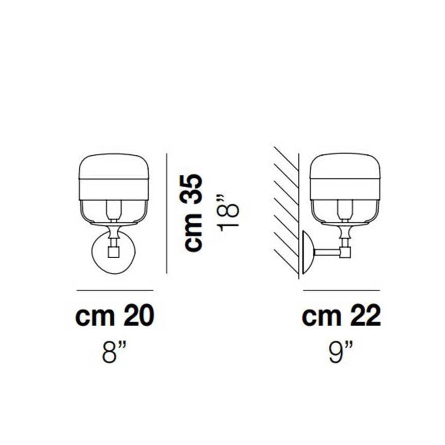 Vistosi - Futura Wandlamp - KOOT