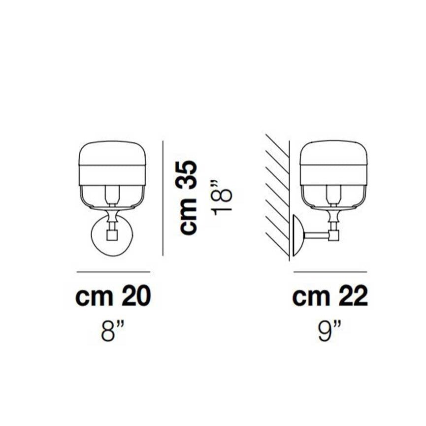 Vistosi - Futura Wandlamp - KOOT