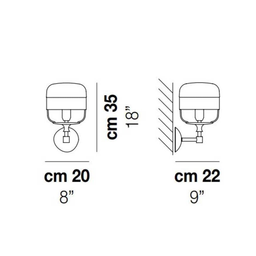 Vistosi - Futura Wandlamp - KOOT