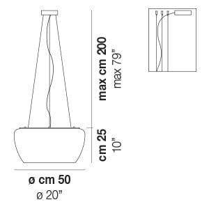 Vistosi - Implode Hanglamp - KOOT