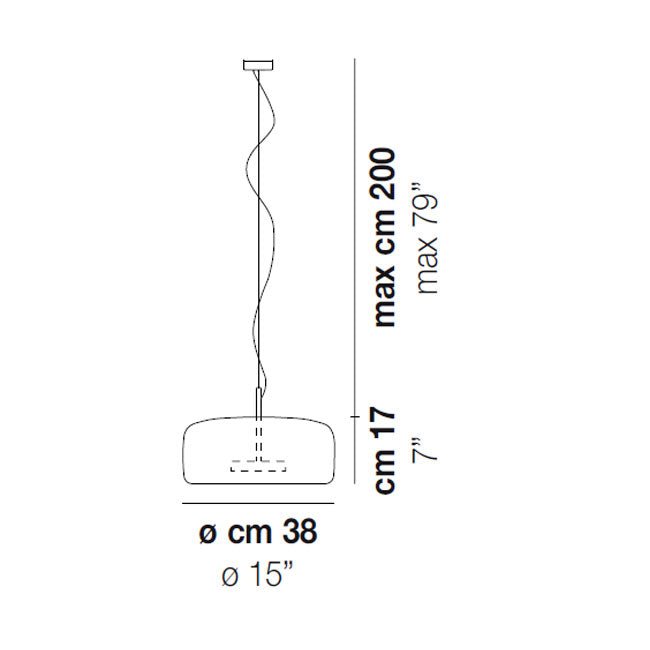 Vistosi - Jube SP 1 G Hanglamp - KOOT