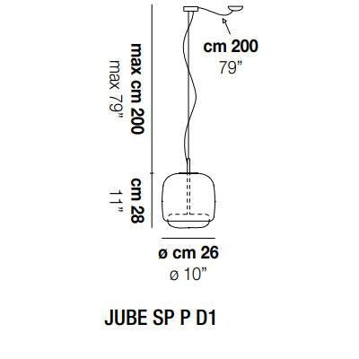 Vistosi - Jube SP P Hanglamp - KOOT