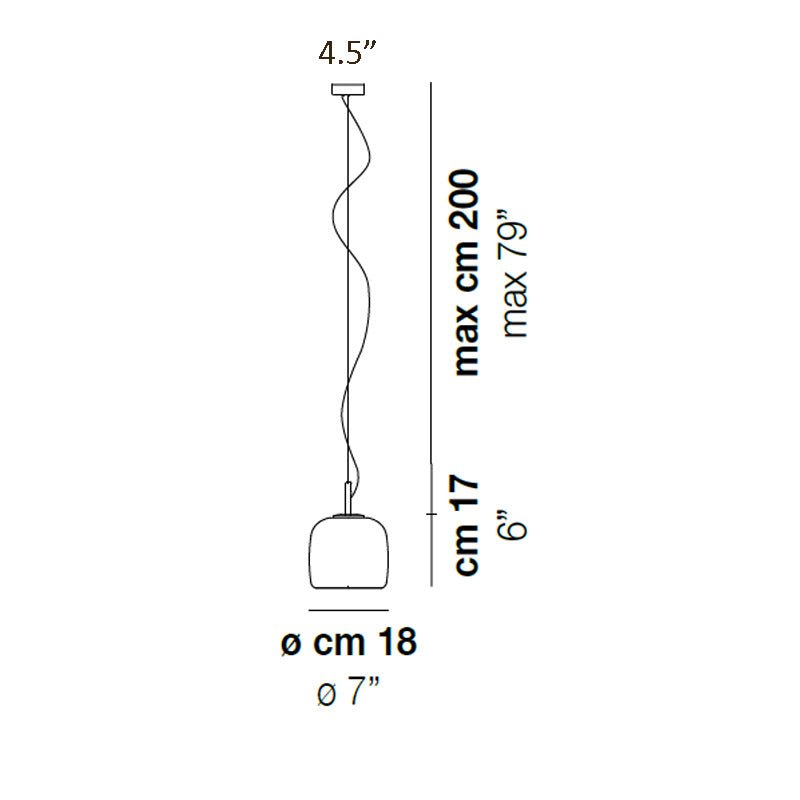 Vistosi - Jube SP S Hanglamp - KOOT