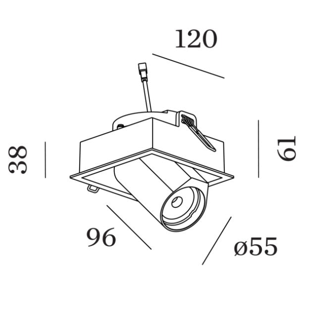 Wever & Ducre - Bliek Square 1.0 Spot - KOOT