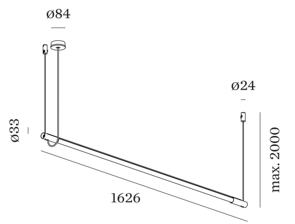 Wever & Ducre - Darf 1.0 Hanglamp Zwart - KOOT