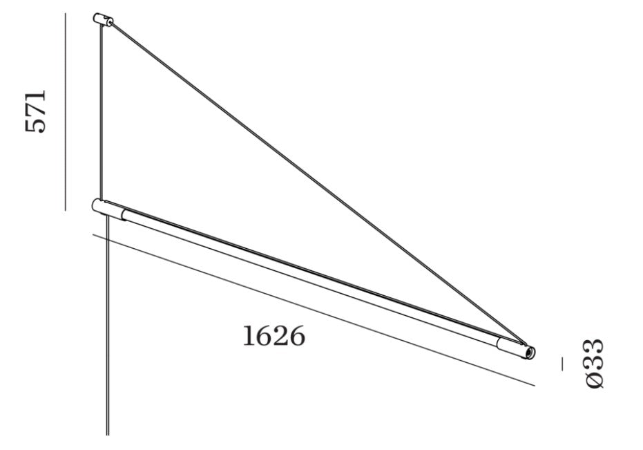 Wever & Ducre - Darf 1.0 Wandlamp Zwart - KOOT