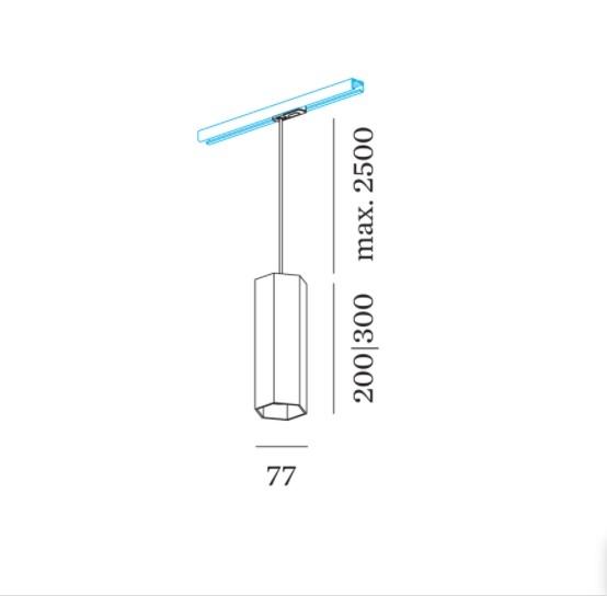 Wever & Ducre - Hexo On Track 3.0 PAR16 Hanglamp - KOOT