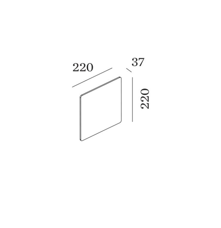 Wever & Ducre - Miles 2.0 Carre Wandlamp - KOOT