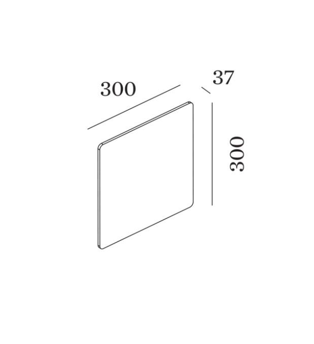 Wever & Ducre - Miles 3.0 Carre Wandlamp - KOOT
