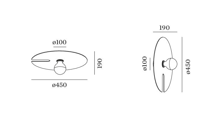 Wever & Ducre - Mirro 2.0 Plafondlamp / Wandlamp zwart - KOOT
