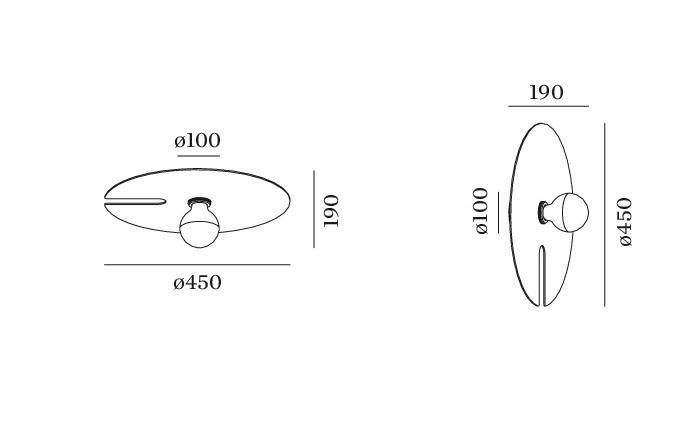 Wever & Ducre - Mirro 2.0 Plafondlamp / Wandlamp zwart - KOOT