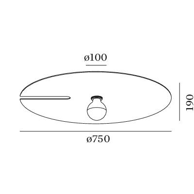 Wever & Ducre - Mirro 3.0 Plafondlamp Zwart - KOOT