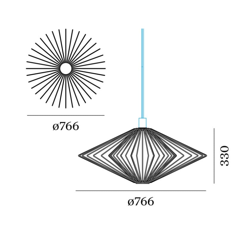 Wever & Ducre - Wiro Diamond 2.0 Hanglamp - KOOT