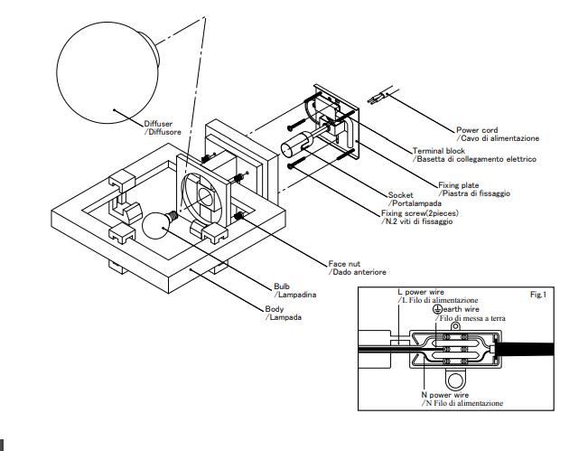 Yamagiwa - Robie 1 wandlamp - KOOT