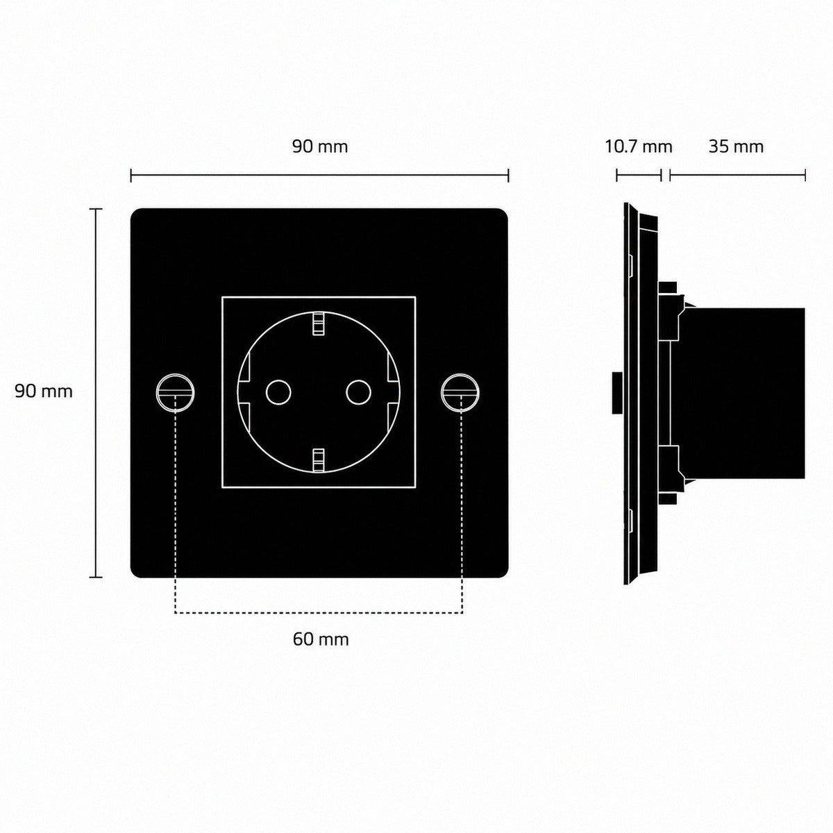 Buster and Punch - 1G SCHUKO TYPE F SOCKET