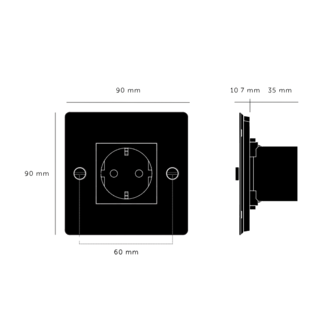 Buster and Punch - 1G SCHUKO TYPE F SOCKET