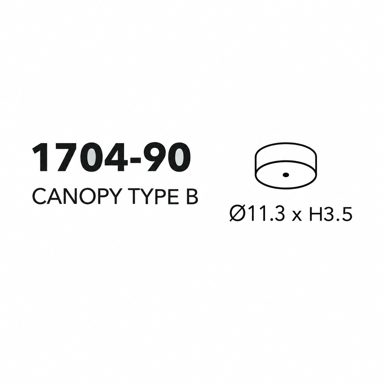 Penta - Canopy type B mat zwart on-off accesories