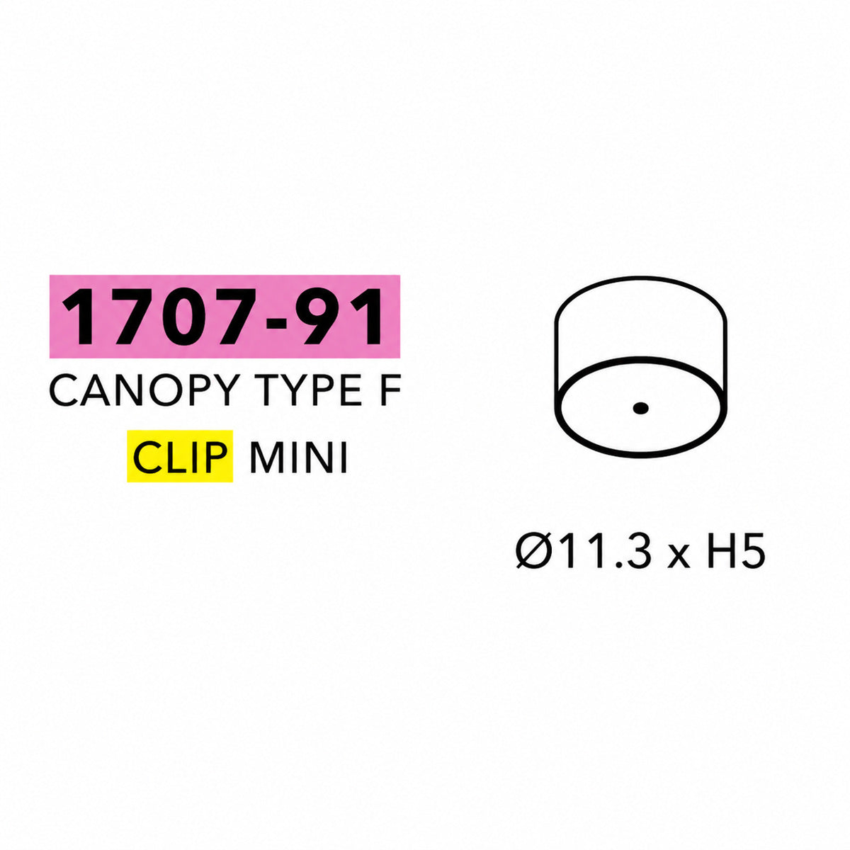 Penta - Canopy type F mat zwart accesories