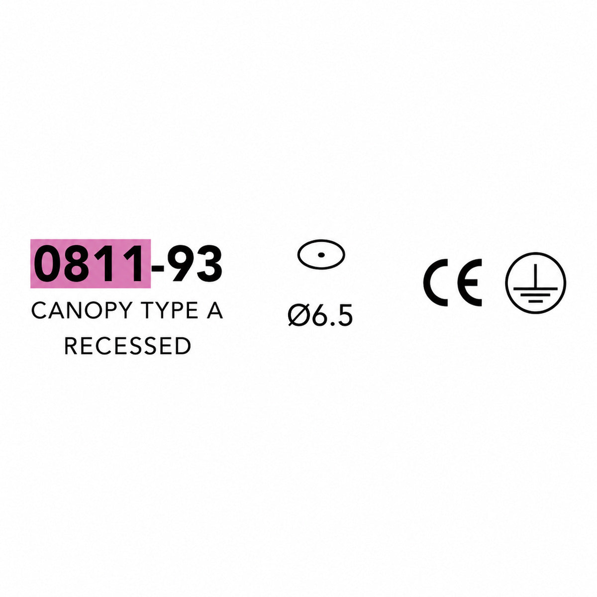 Penta - Canopy type a recessed accesories
