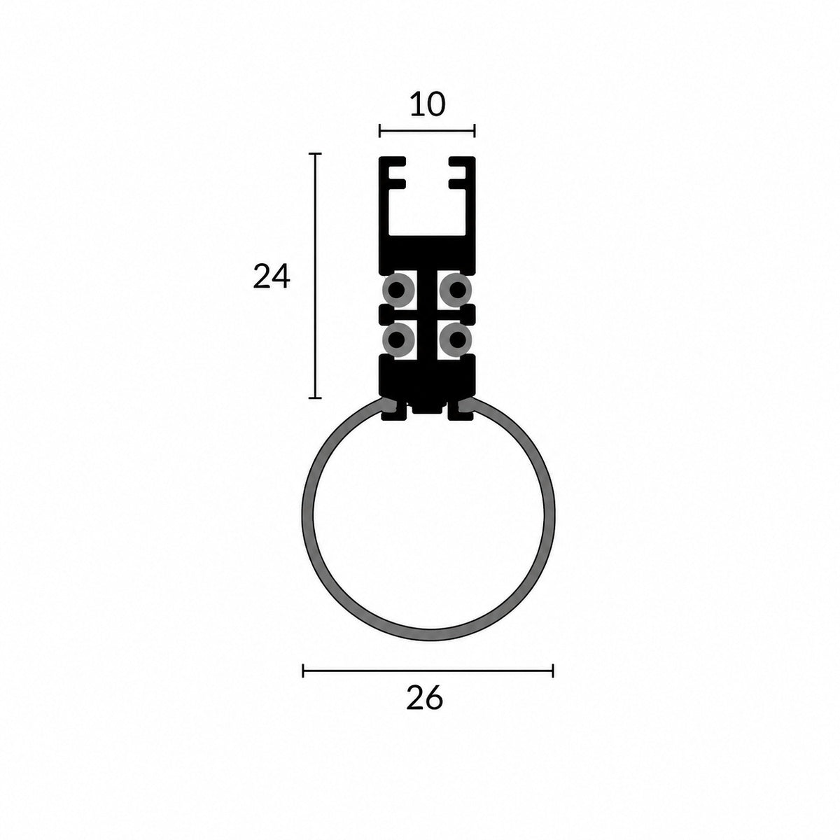 Kreon - Kagi 26 surface mounted level 1 silver bowl under, level 1