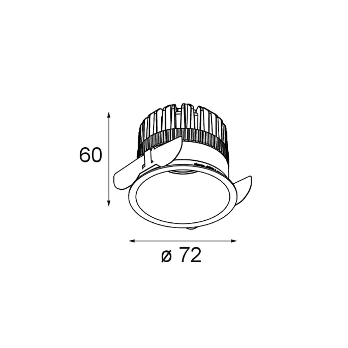 Modular - Klevr Recessed 72 1x Spot