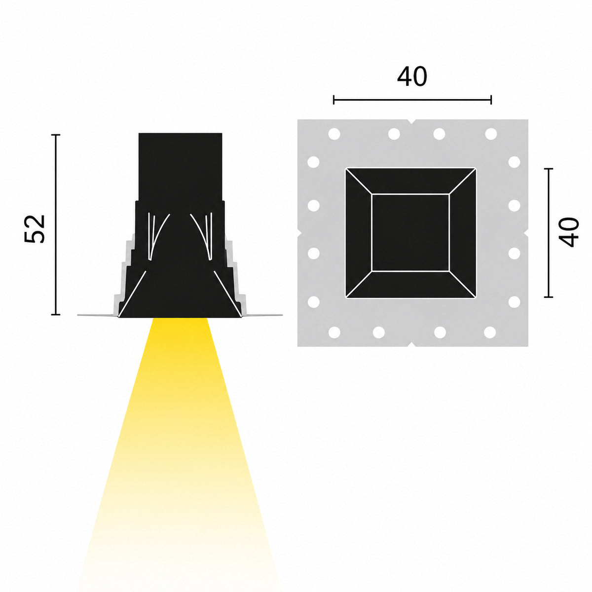 Kreon - Down in-line 40 downlight Spot (10°)