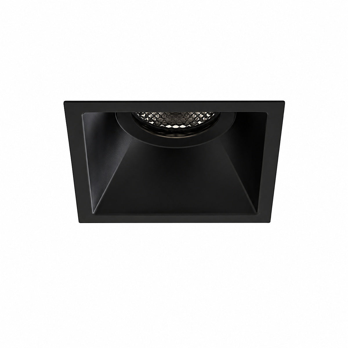 Astro - Minima Slimline Square Fixed Fire-Rated IP65 mat zwart Spot / Plafondlamp