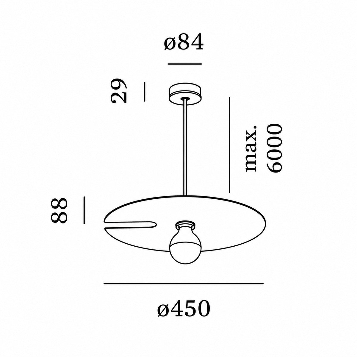Wever & Ducre - Mirro 2.0 E27 Hanglamp