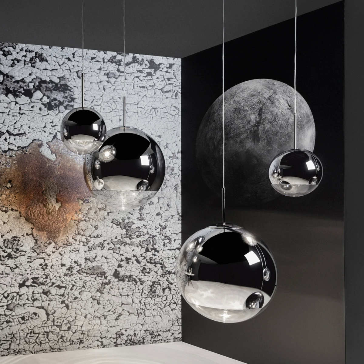 Tom Dixon - Mirror Ball 40 rond LED hang systeem