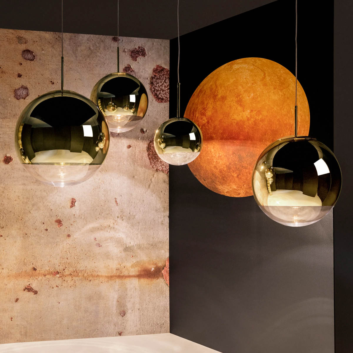 Tom Dixon - Mirror Ball Range LED rond hang systeem