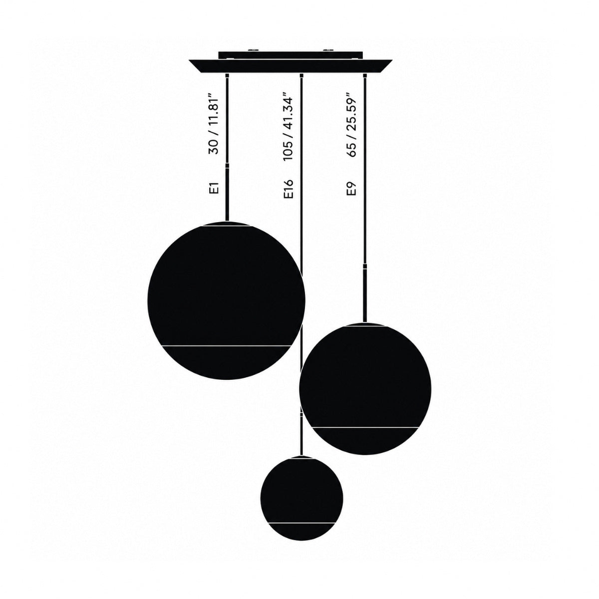 Tom Dixon - Mirror Ball Range LED rond hang systeem