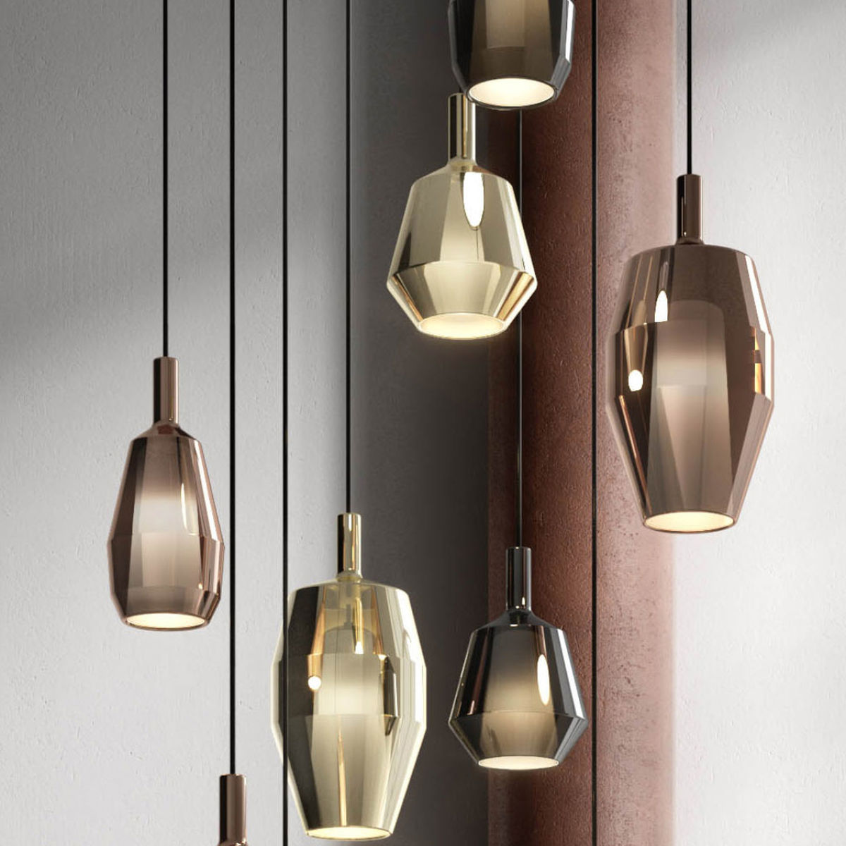 Penta - Mom Glossy Tall 2 meters Hanglamp