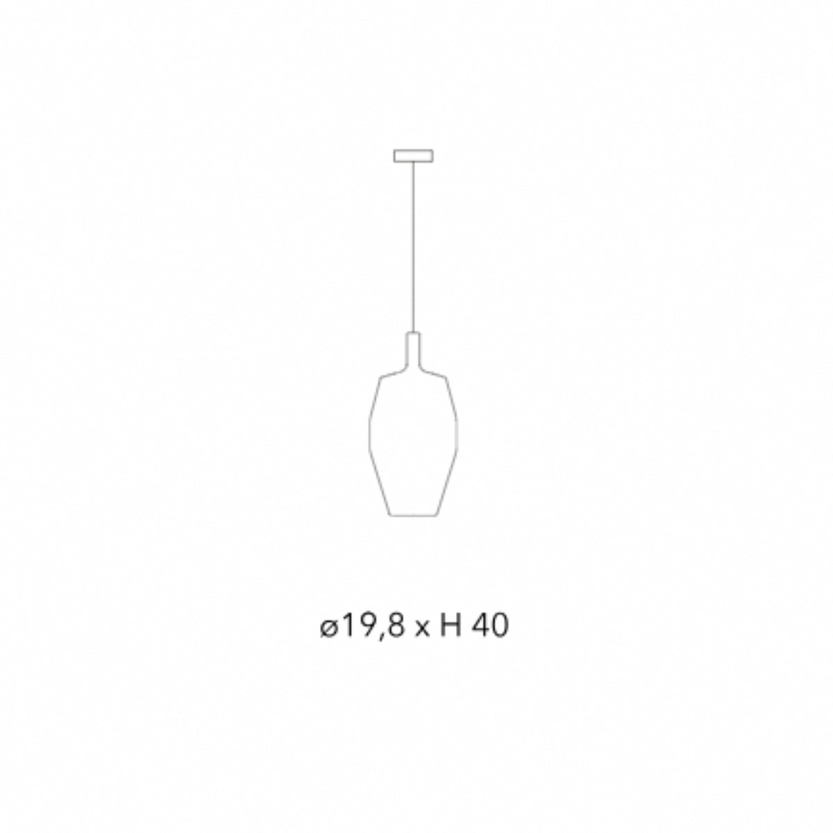 Penta - Mom Glossy Tall 2 meters Hanglamp