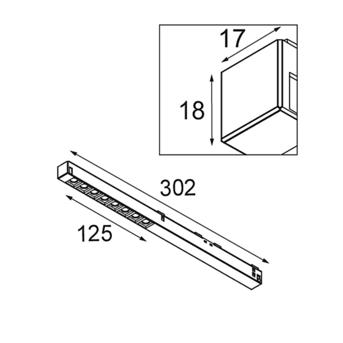 Modular - Pista track 48V LED Linear Spots GI Medium / 25Â° Plafondlampen