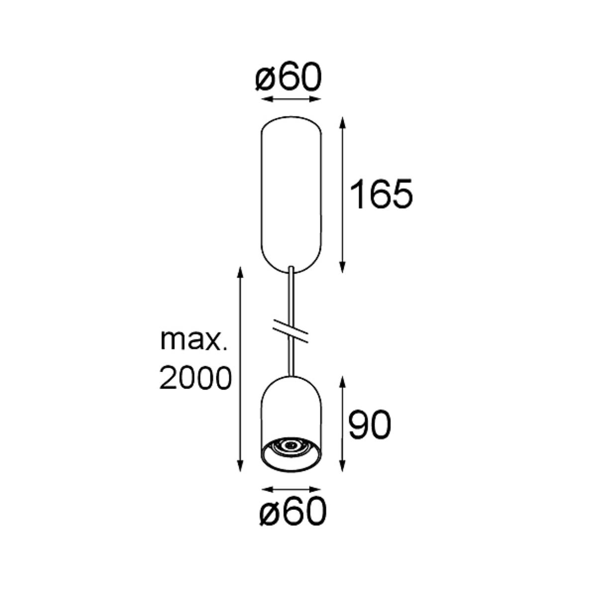 Modular - Placebo down LED Tre dim GI hanglamp