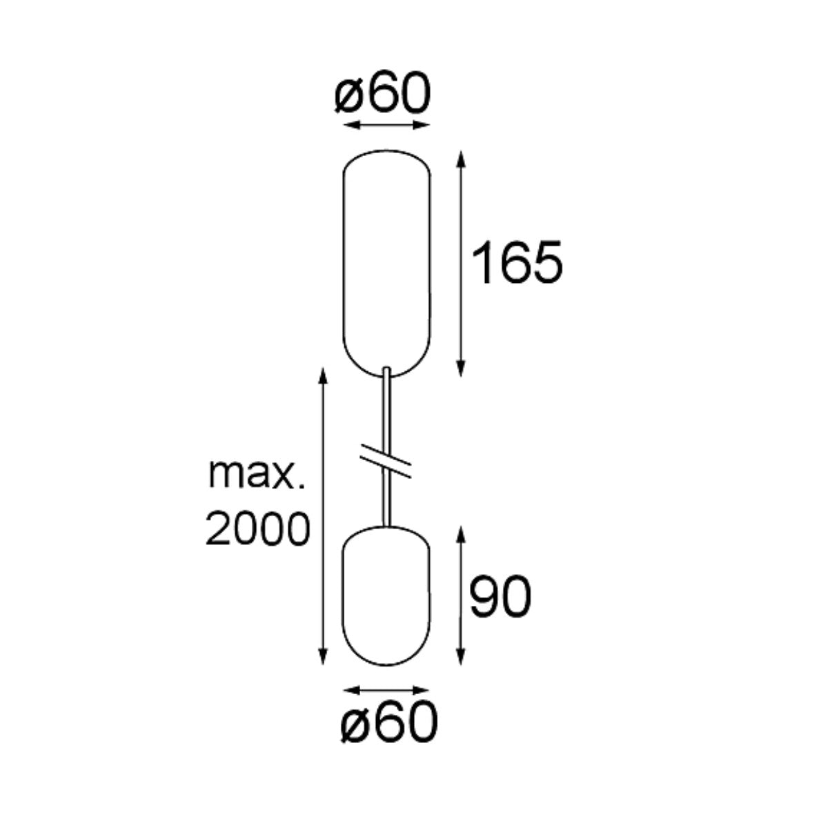 Modular - Placebo up LED Tre dim GI hanglamp