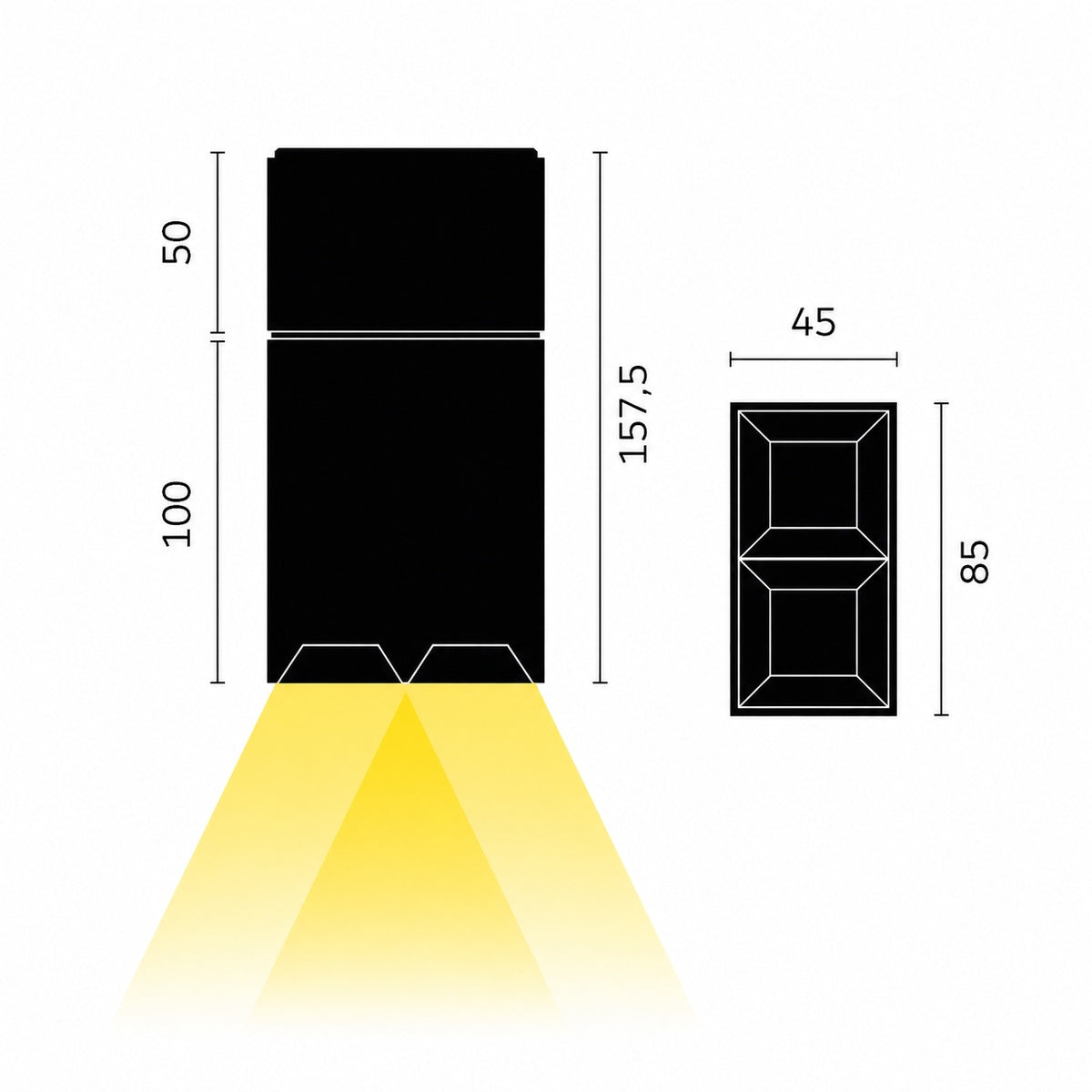 Kreon - Prologe 40 double, LED gear excl. Wide flood (38°)