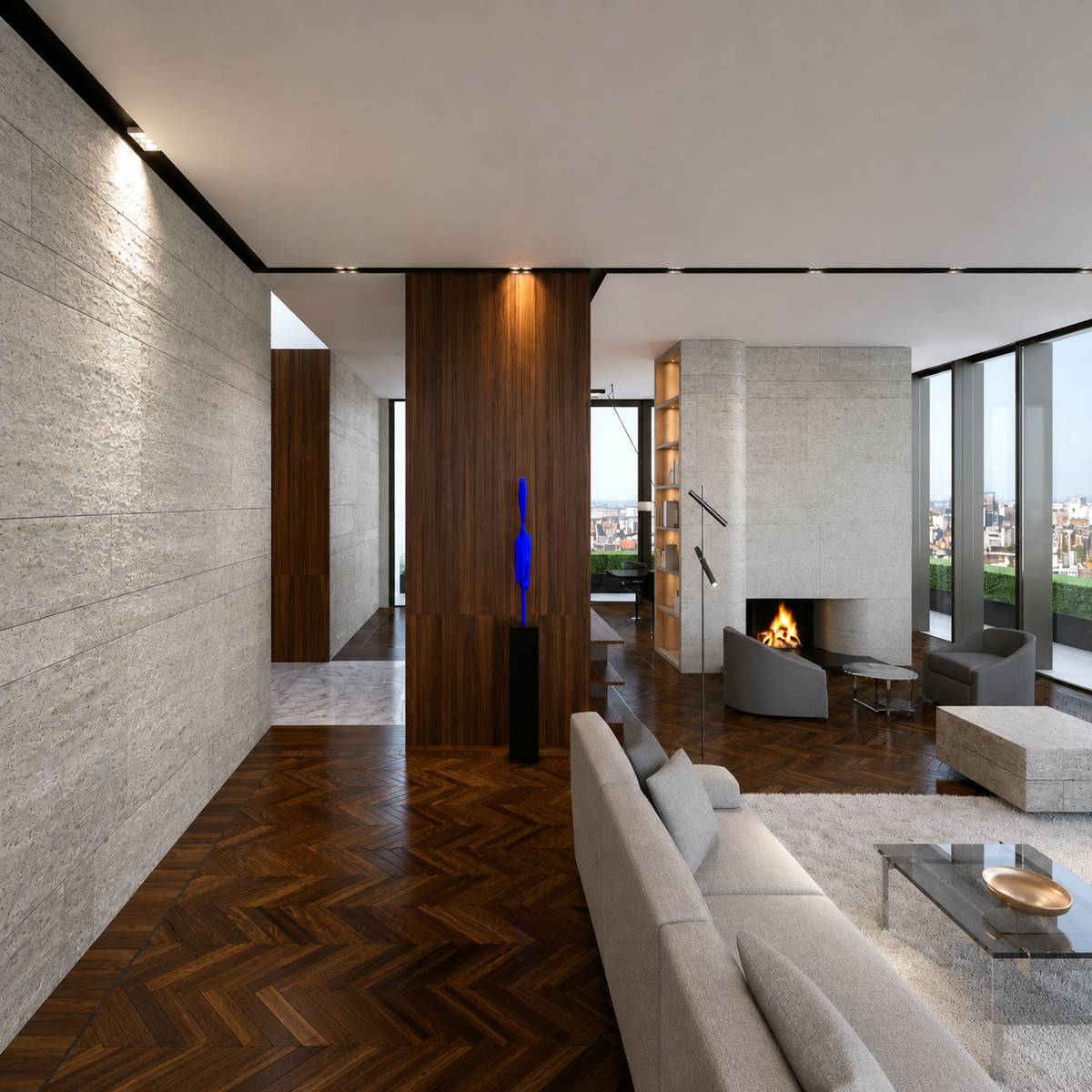 Kreon - Prologe 80 twin in-cana end square Spot (17°) DALI zwart