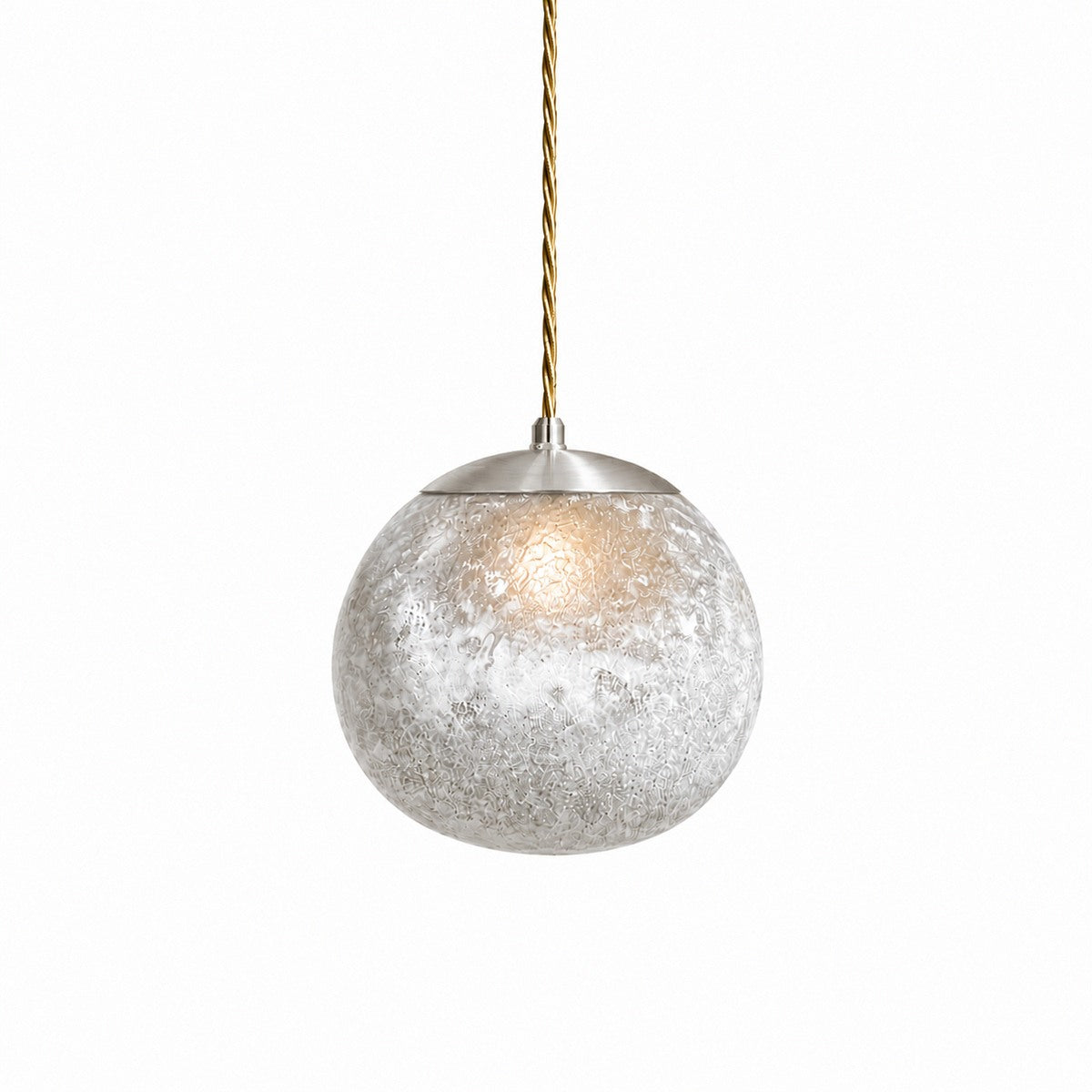 Contain - Salty Ball Amber ø140 Gouden kabel Hanglamp