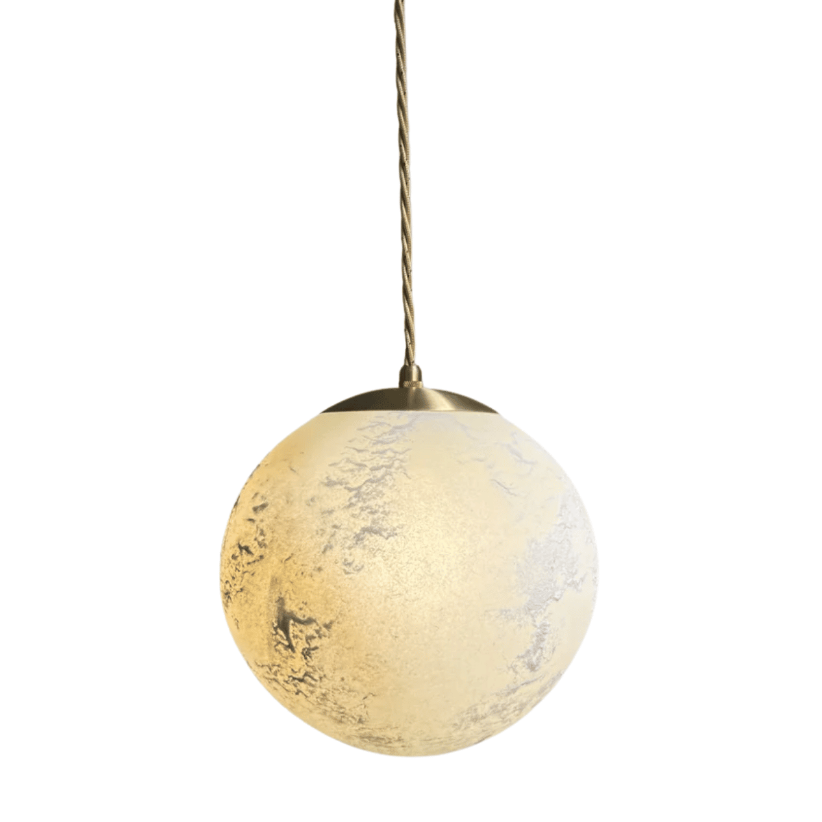 Contain - Salty Ball Transparant Glas ø180 Gouden kabel Hanglamp