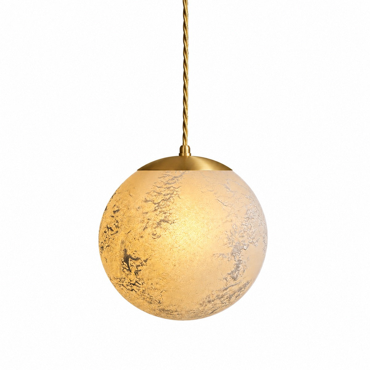 Contain - Salty Ball Transparant Glas ø180 Gouden kabel Hanglamp